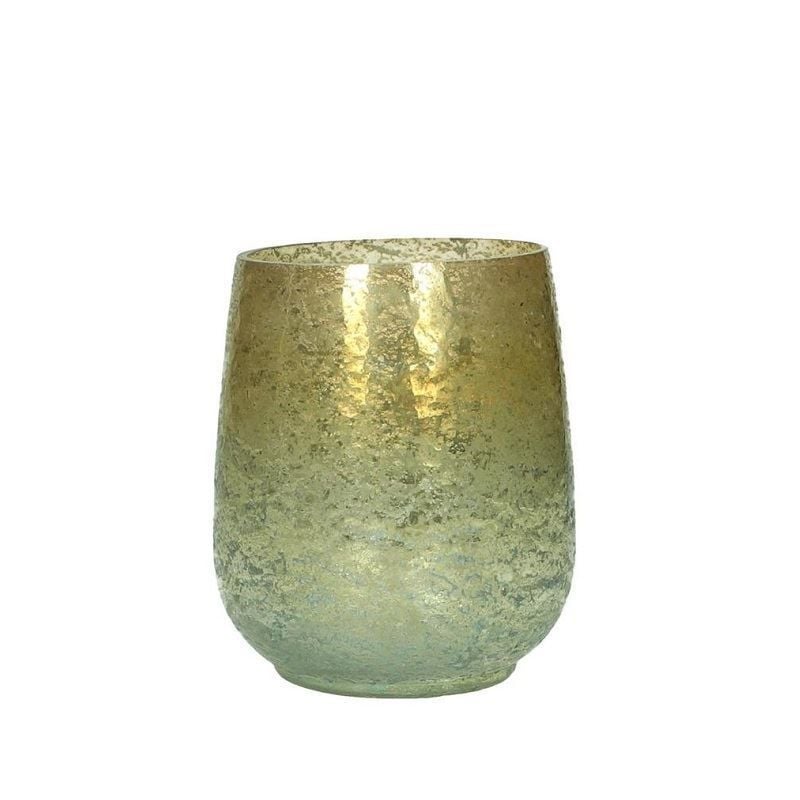 Vazo Gold/Yeşil H: 12  cm