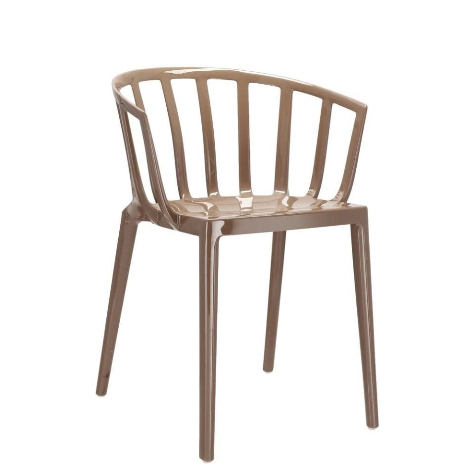 Kartell Venice Sandalye Paslı Bej-Krem