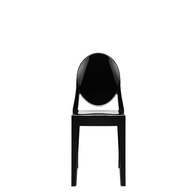 Victoria Ghost Sandalye Parlak Siyah