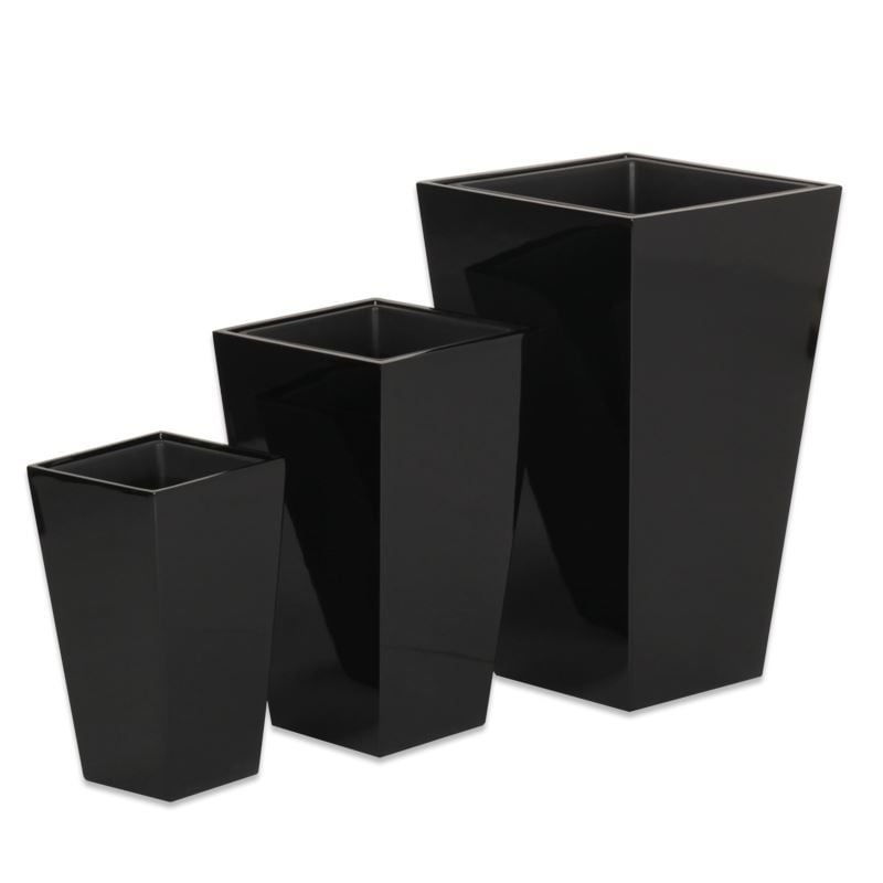 Lounge Kübik Siyah Saksı 39cm