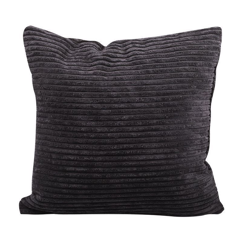 Kadife Yastık Siyah 45 cm