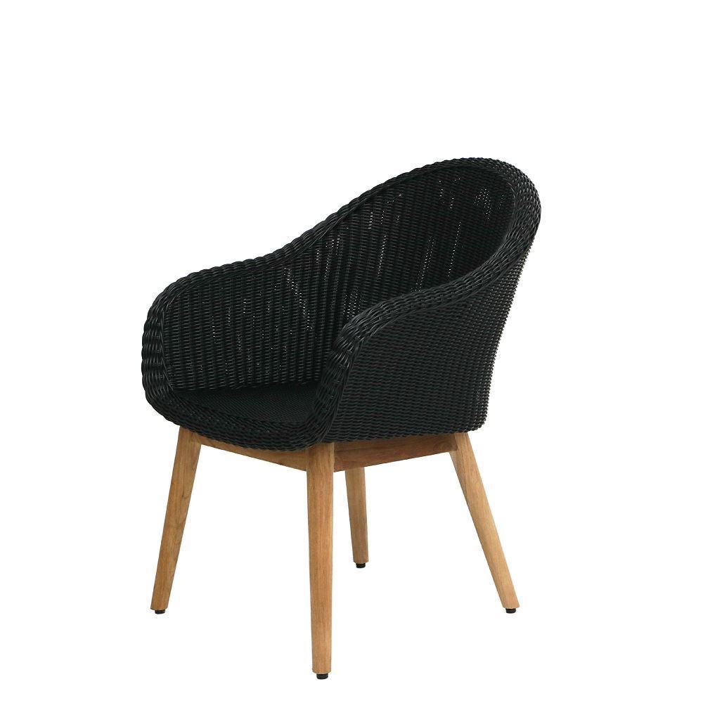 Coast Teak Sandalye Siyah