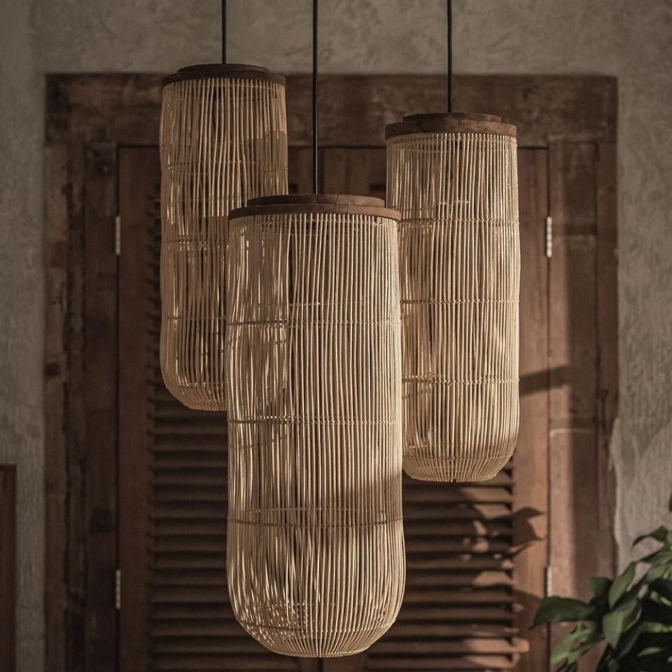 Tub Sarkıt Rustik Natural Rattan 20x55 cm