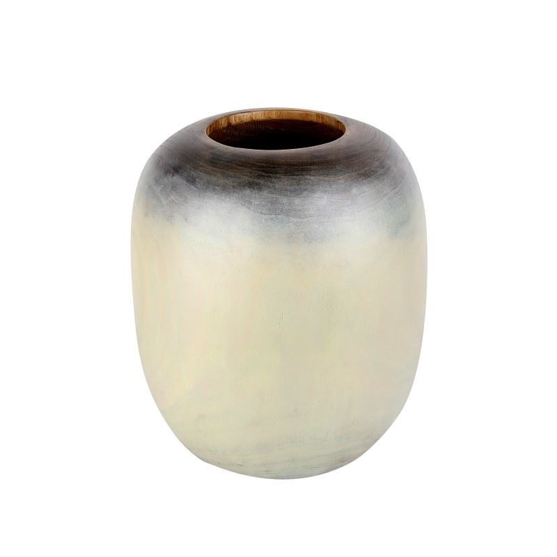 Ahşap Silindir Vazo 29cm