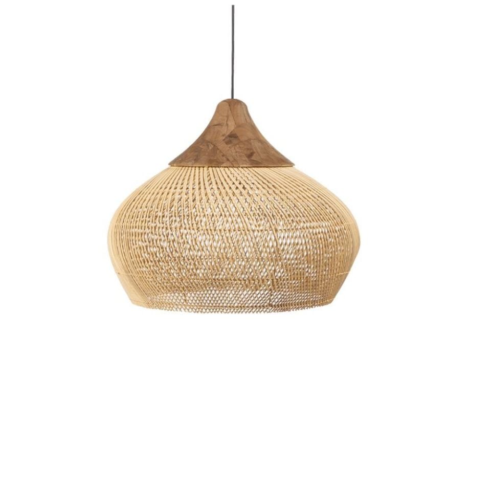 Harp Sarkıt Natural-Gold Rattan 60x45