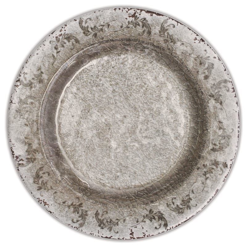 6'lı Tatlı Tabagı Q:22 cm Bronz