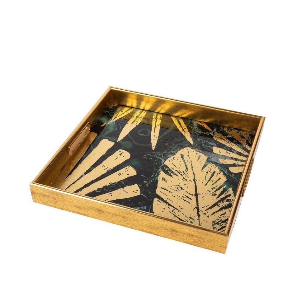 Gold Kare Tepsi 35 cm